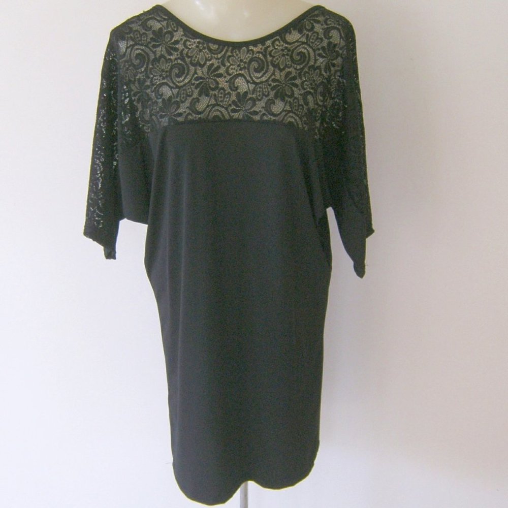 Jordan Taylor Bathing Suit Cover Up Black Lace